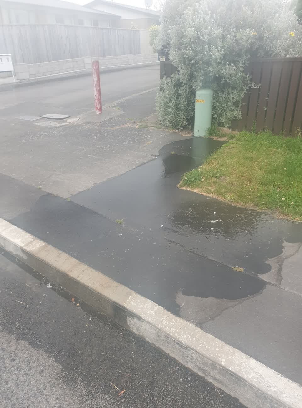 The photograph attached to this flooding report