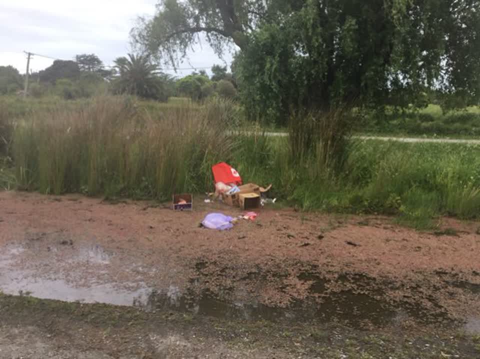 The photograph attached to this rubbish/recycling report