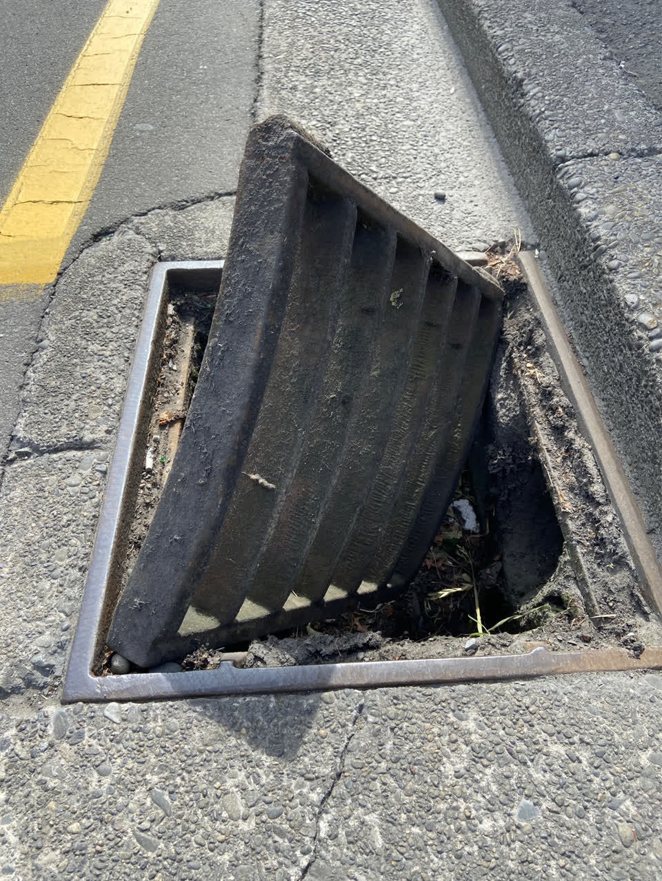 The photograph attached to this roading/streets report