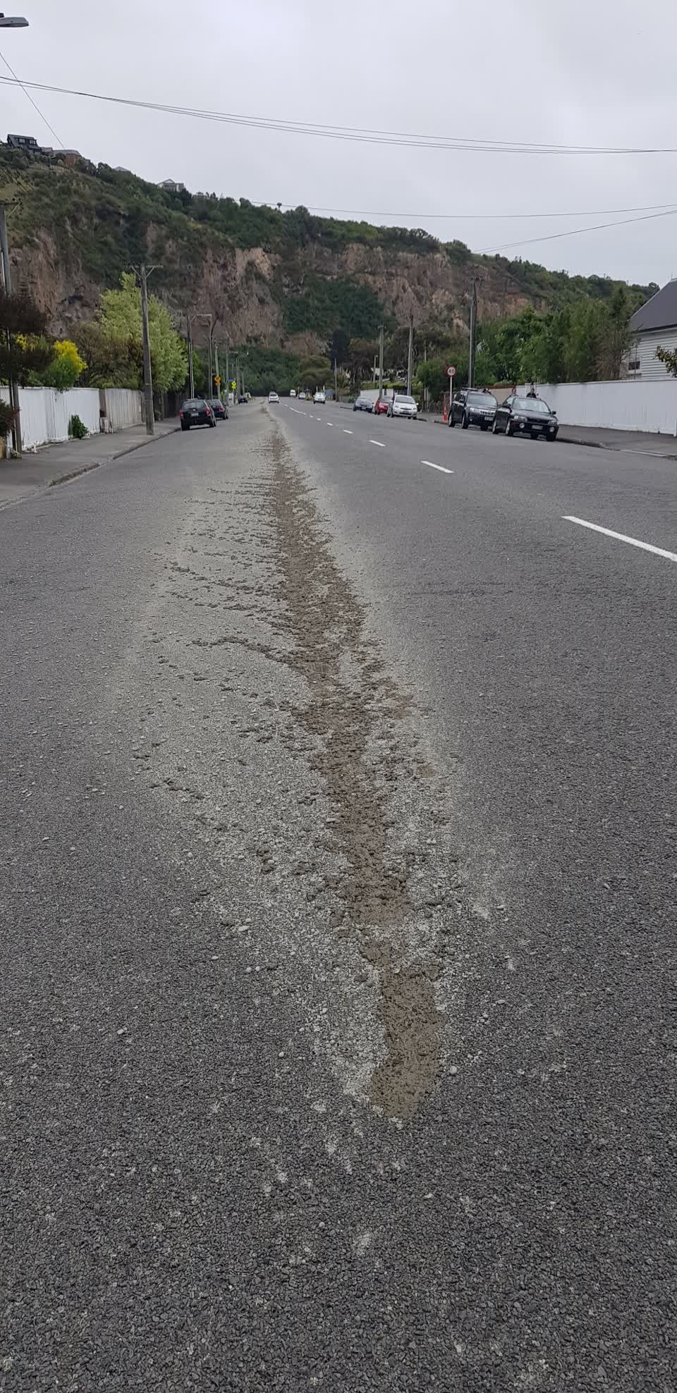 The photograph attached to this roading/streets report