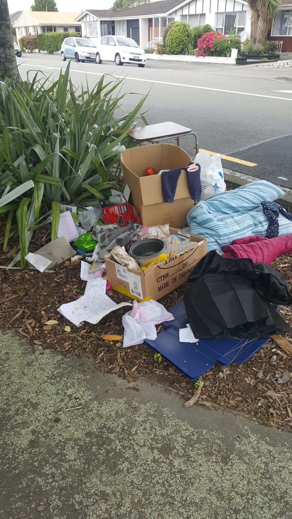 The photograph attached to this rubbish/recycling report