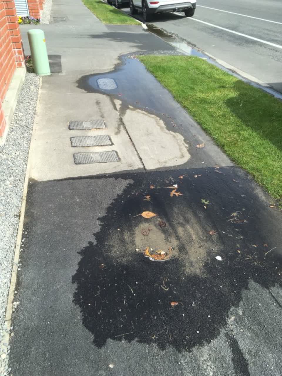 The photograph attached to this flooding report