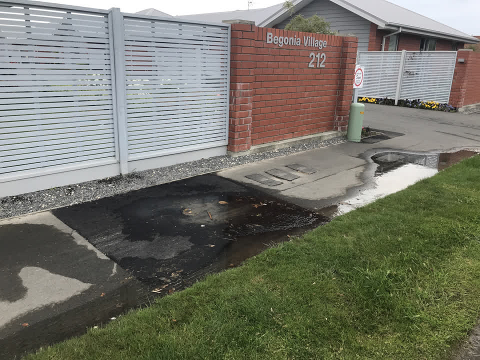The photograph attached to this water supply report
