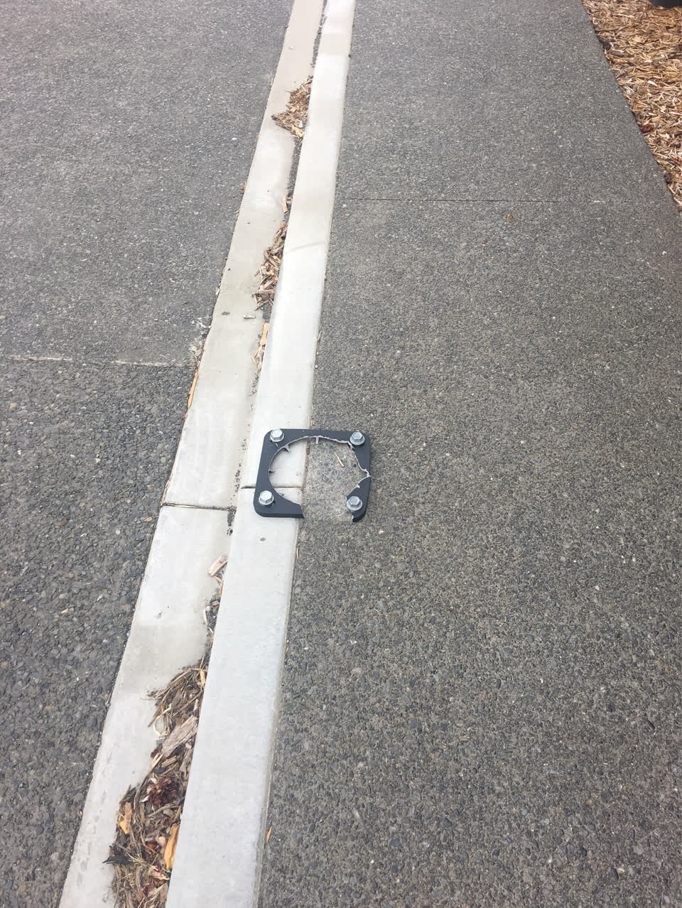 The photograph attached to this roading/streets report
