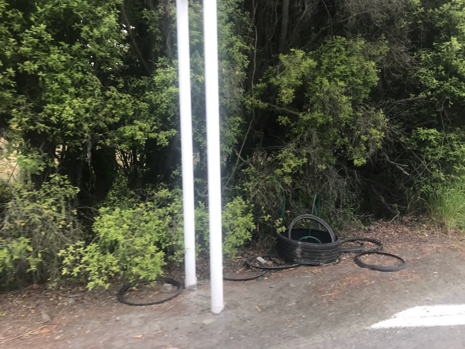 The photograph attached to this roading/streets report