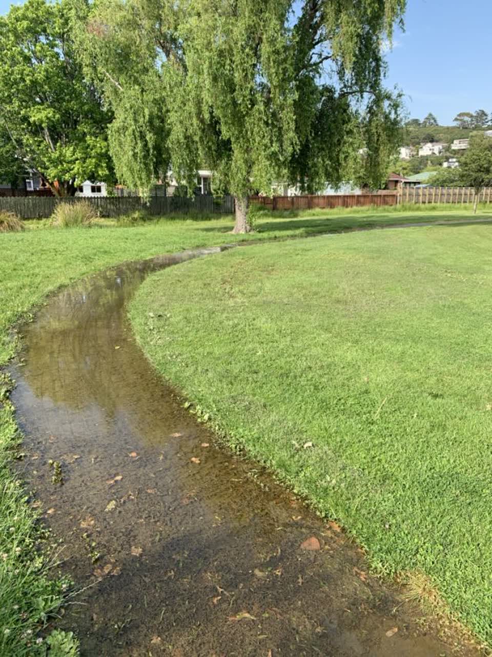 The photograph attached to this flooding report