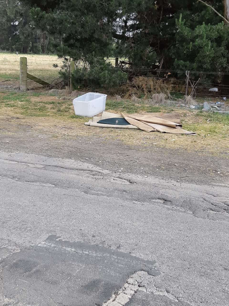 The photograph attached to this rubbish/recycling report