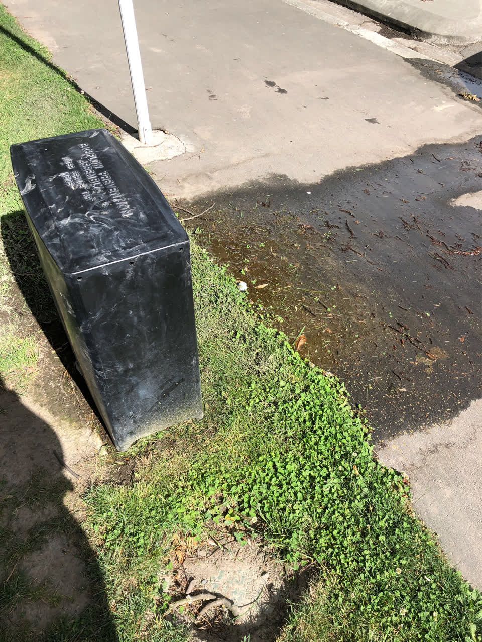 The photograph attached to this wastewater/stormwater report