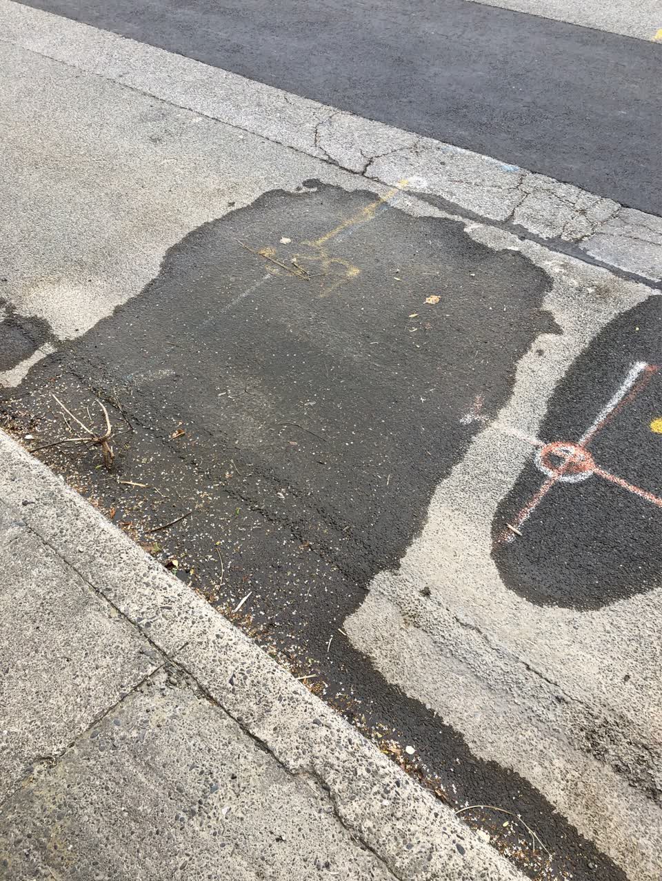 The photograph attached to this flooding report