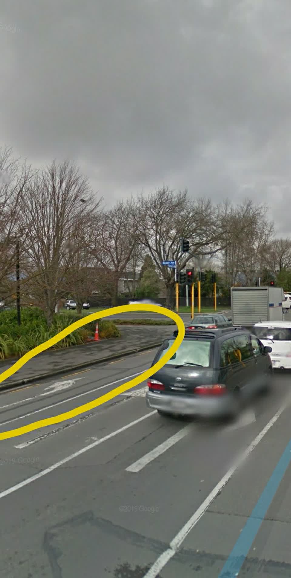 The photograph attached to this roading/streets report