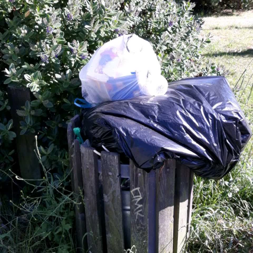 The photograph attached to this rubbish/recycling report