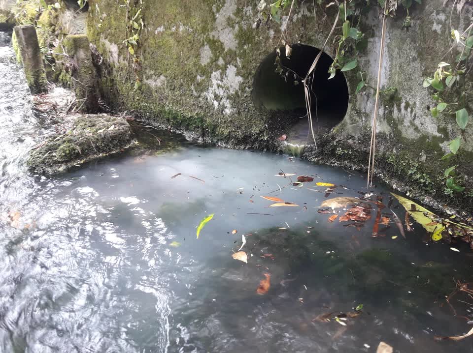 The photograph attached to this wastewater/stormwater report