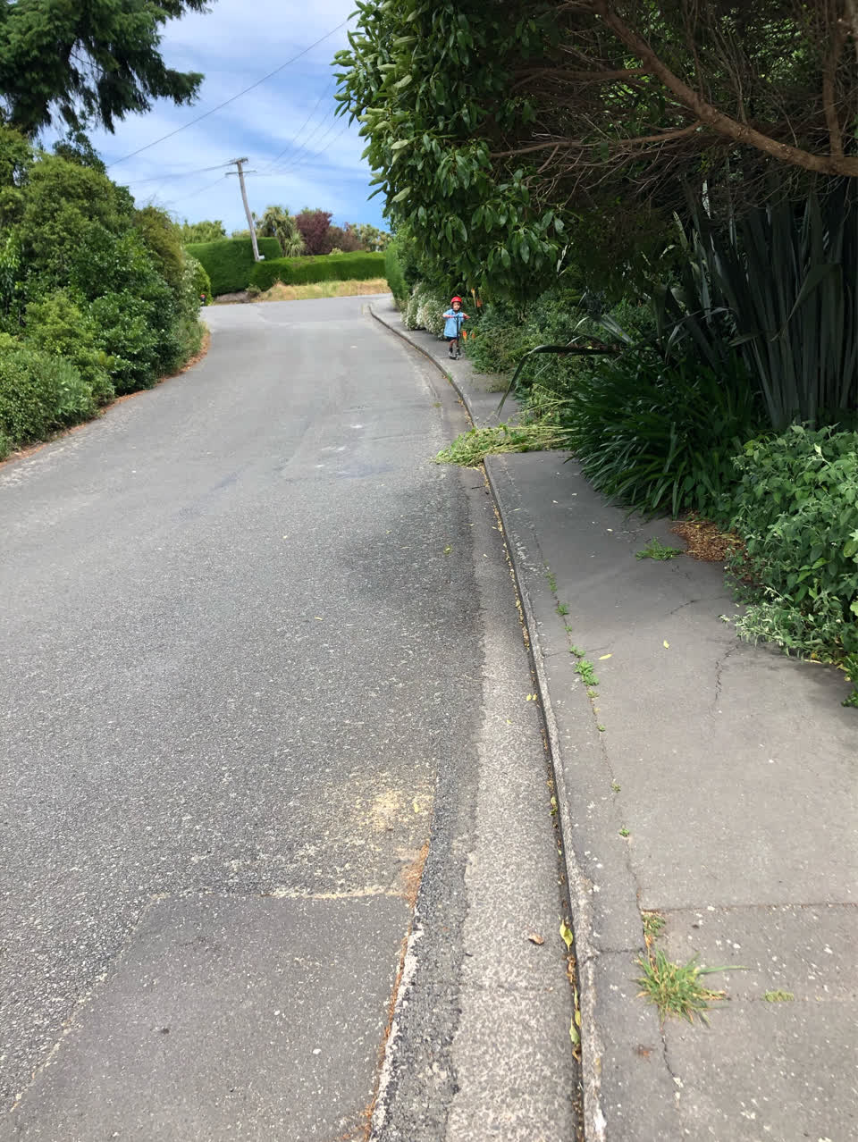 The photograph attached to this roading/streets report