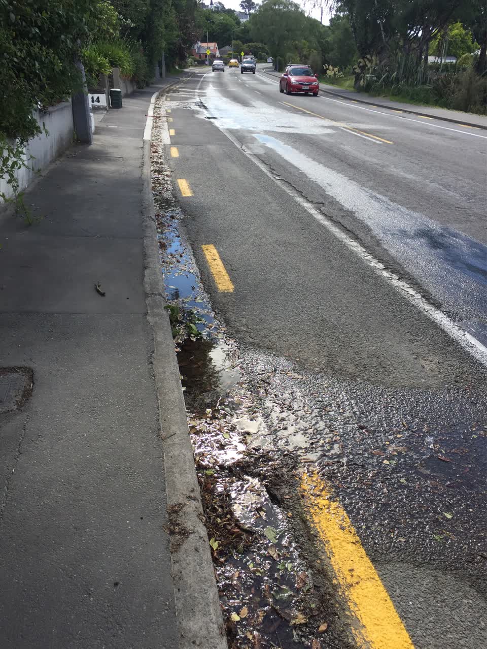 The photograph attached to this wastewater/stormwater report