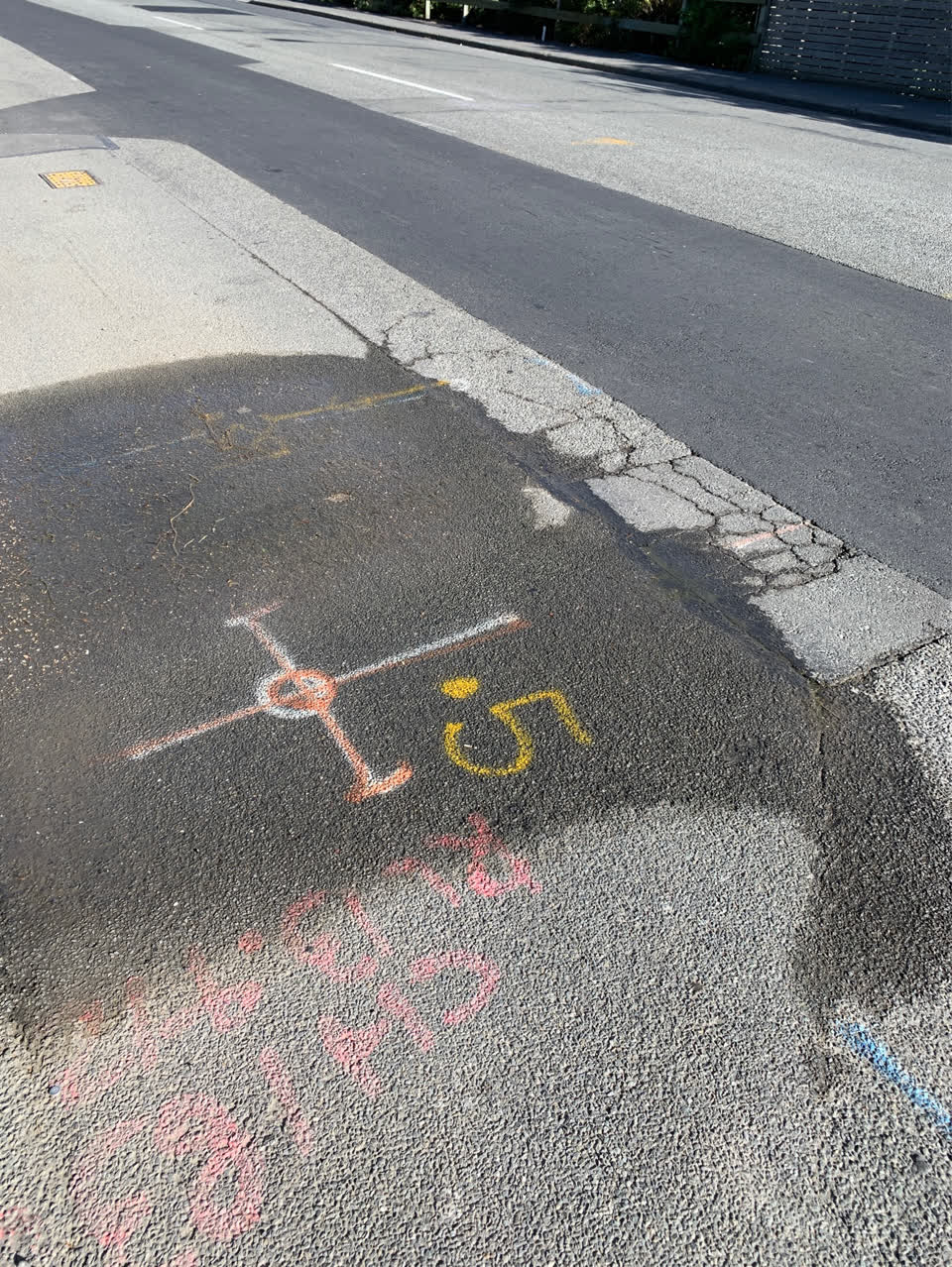 The photograph attached to this roading/streets report