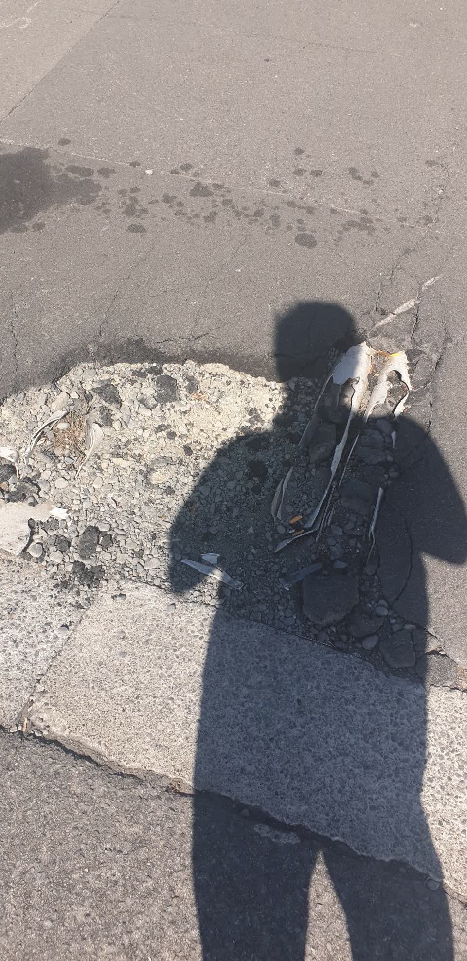 The photograph attached to this roading/streets report