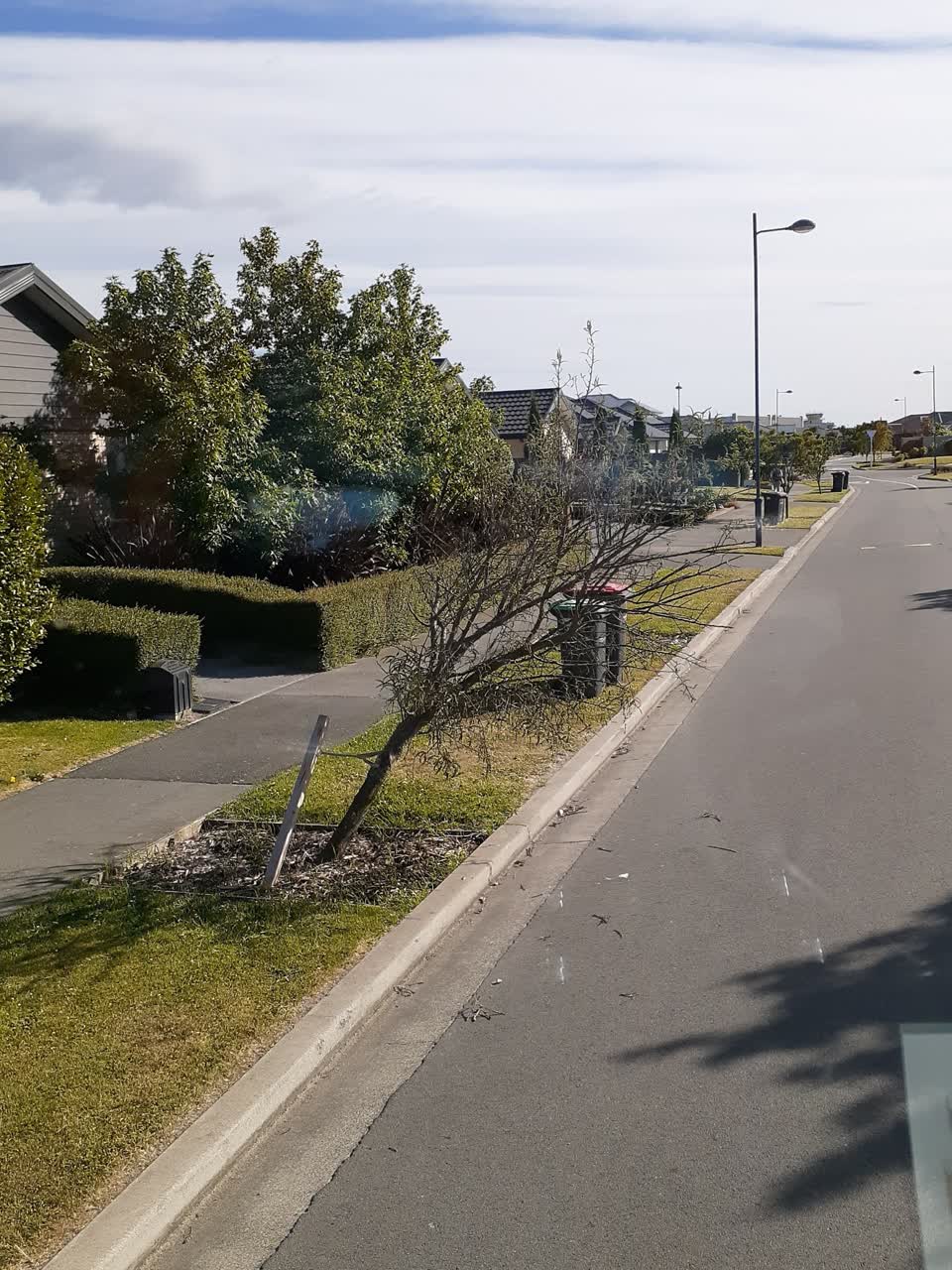 The photograph attached to this roading/streets report