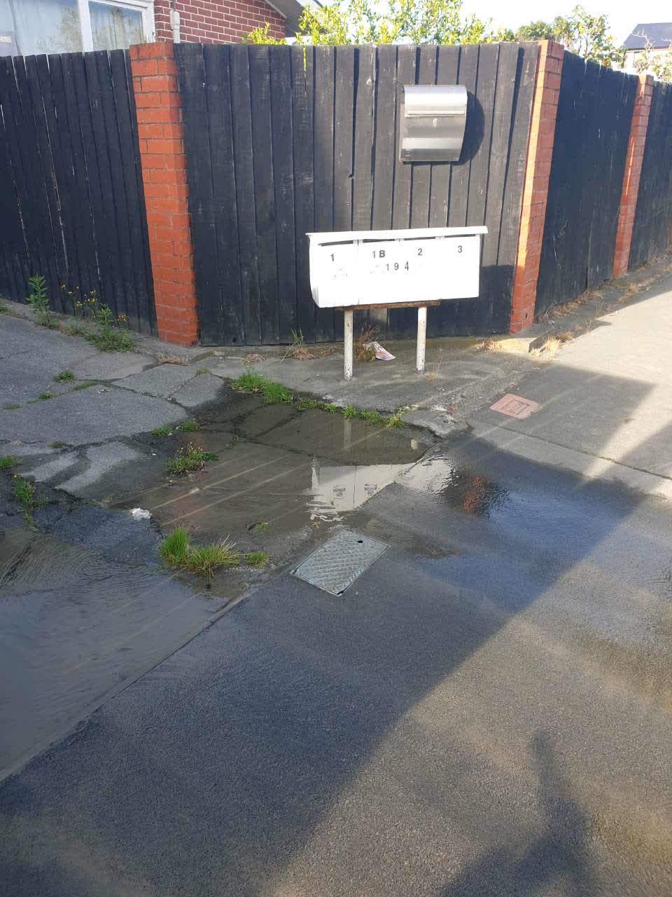 The photograph attached to this flooding report