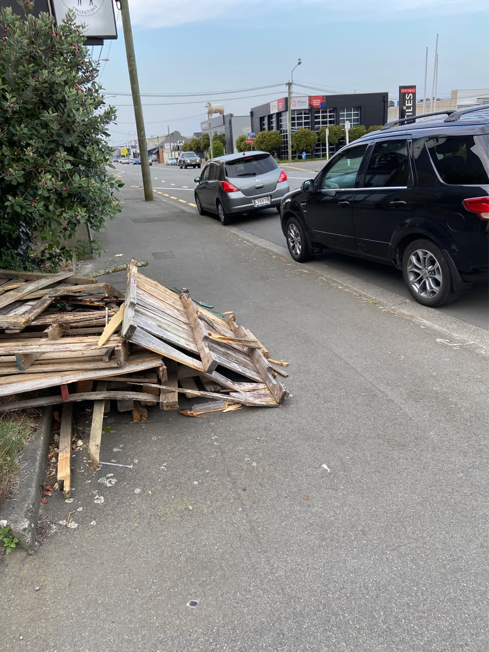 The photograph attached to this rubbish/recycling report