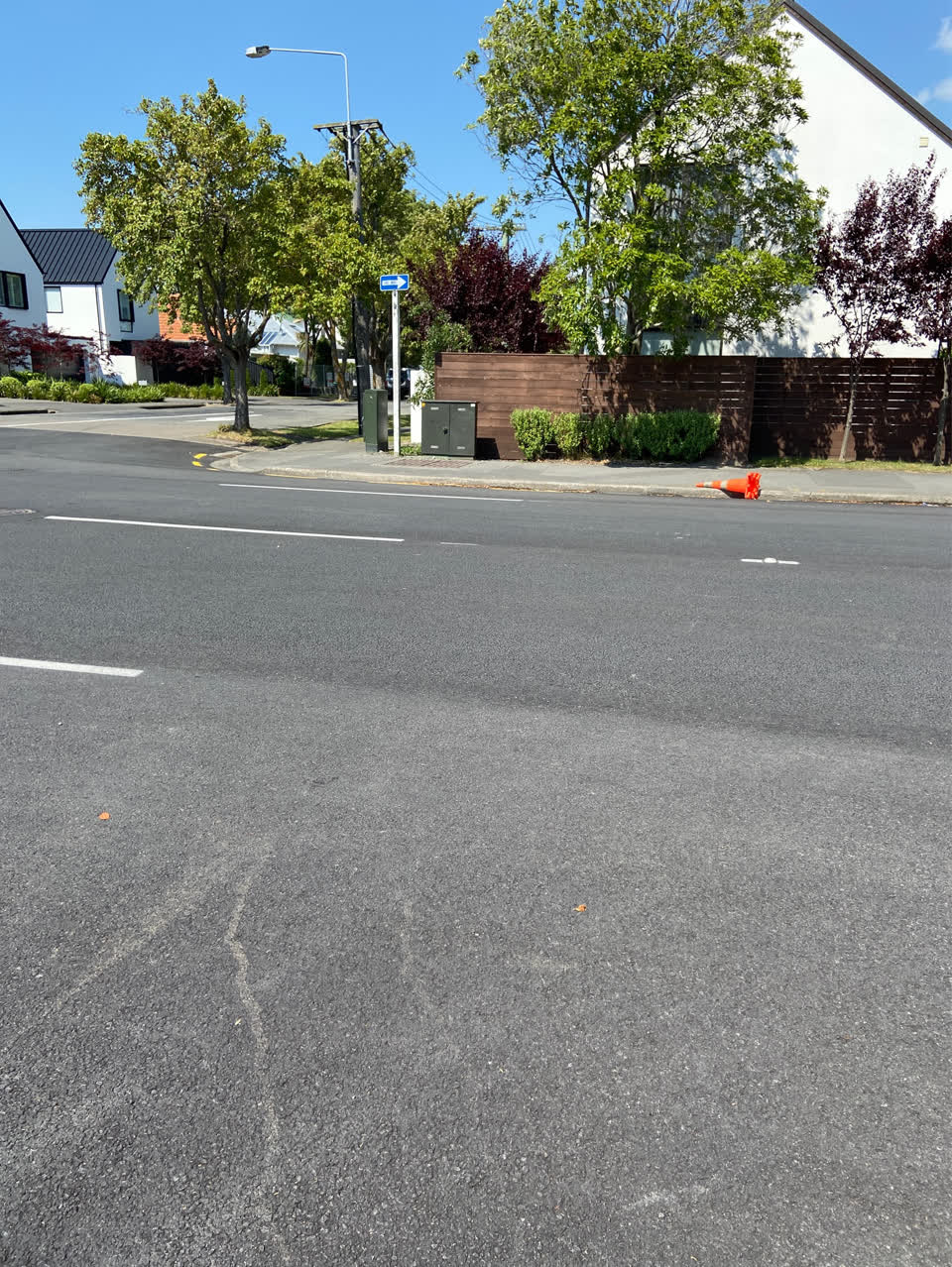 The photograph attached to this roading/streets report