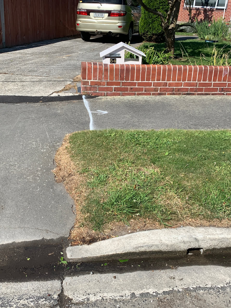 The photograph attached to this wastewater/stormwater report