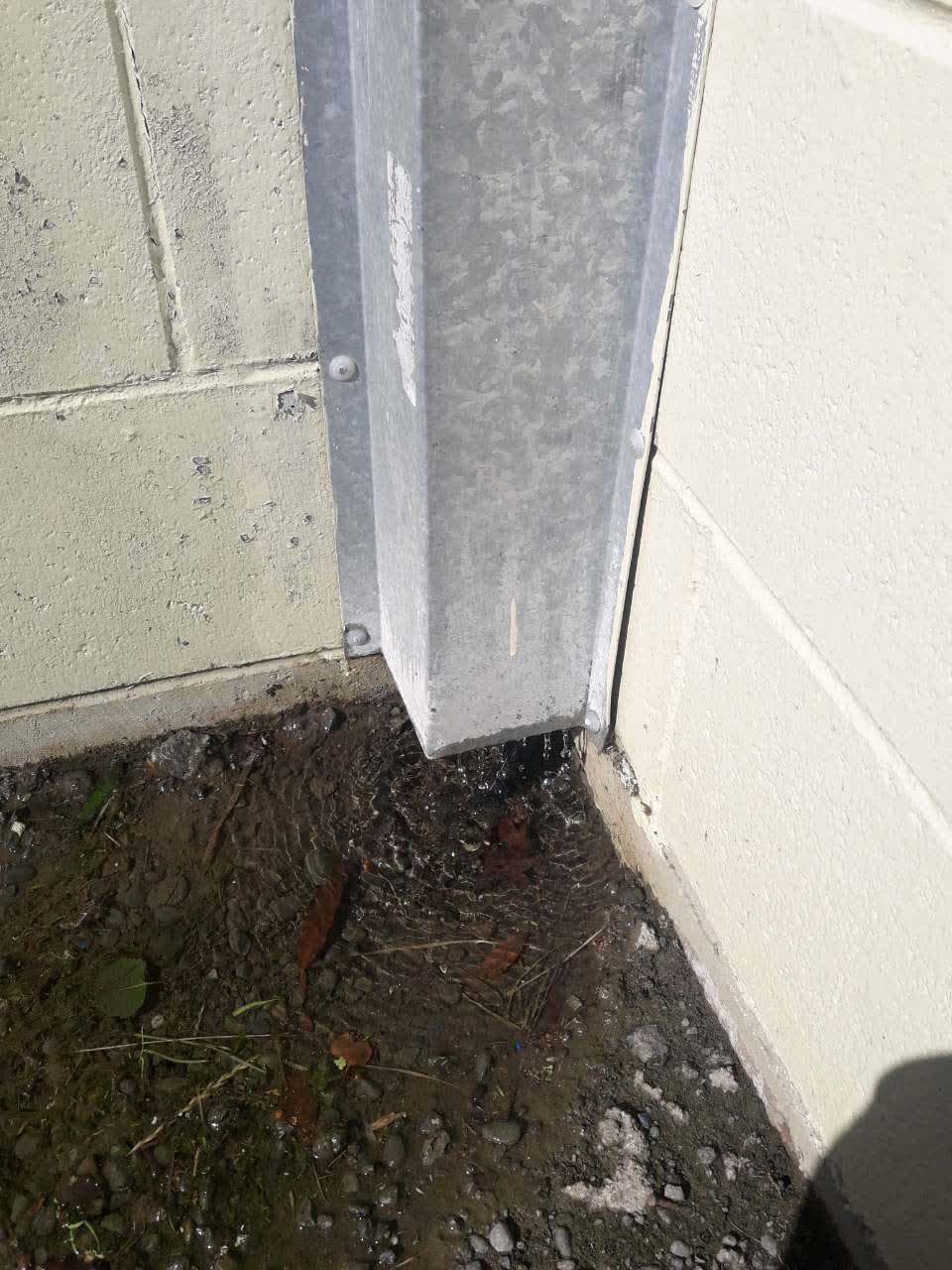 The photograph attached to this flooding report
