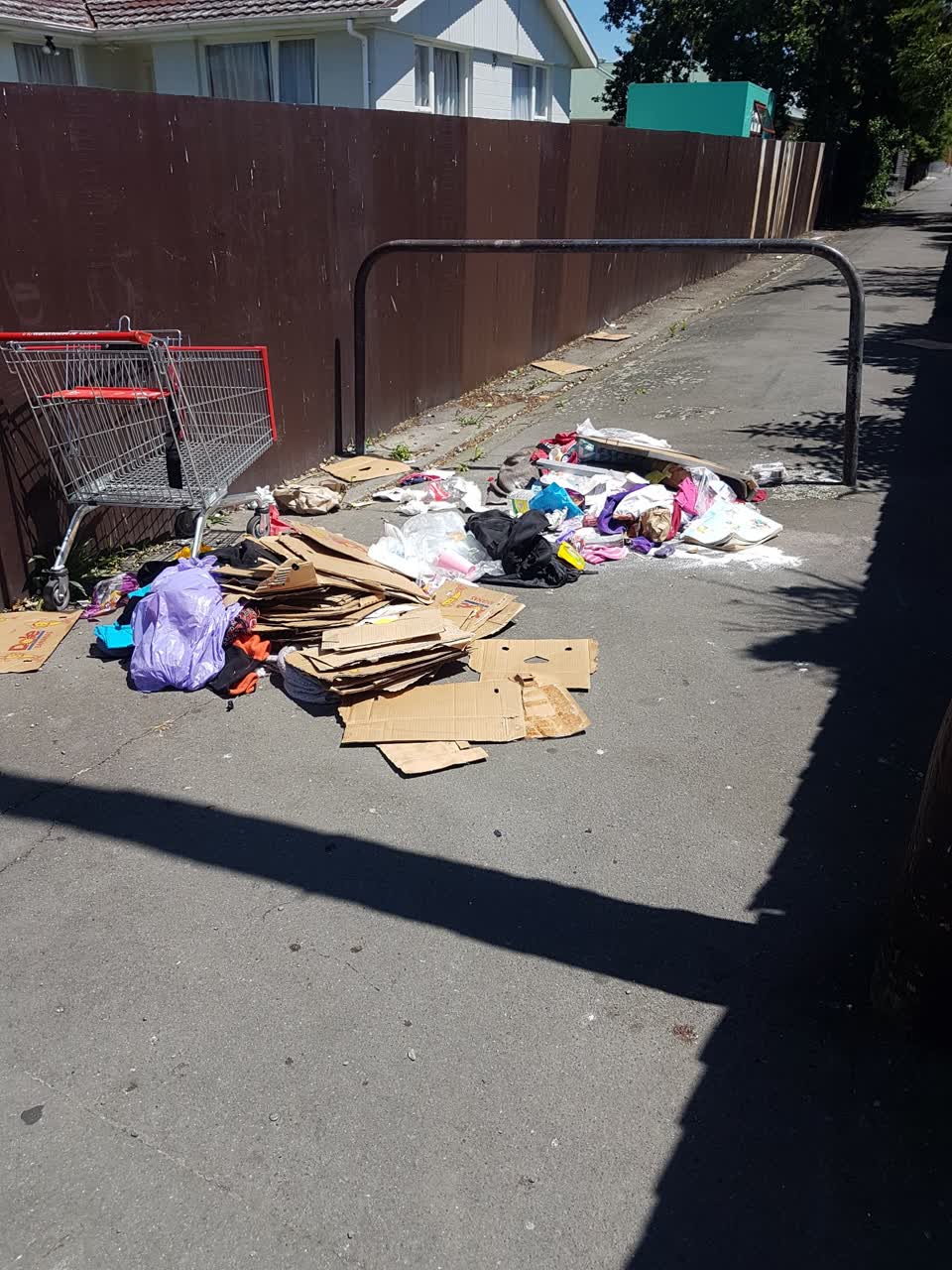The photograph attached to this rubbish/recycling report