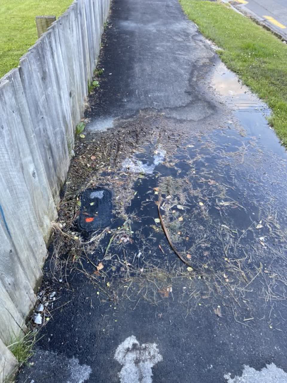 The photograph attached to this wastewater/stormwater report