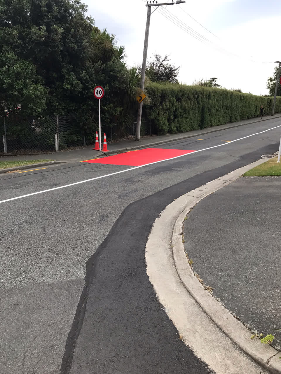 The photograph attached to this roading/streets report