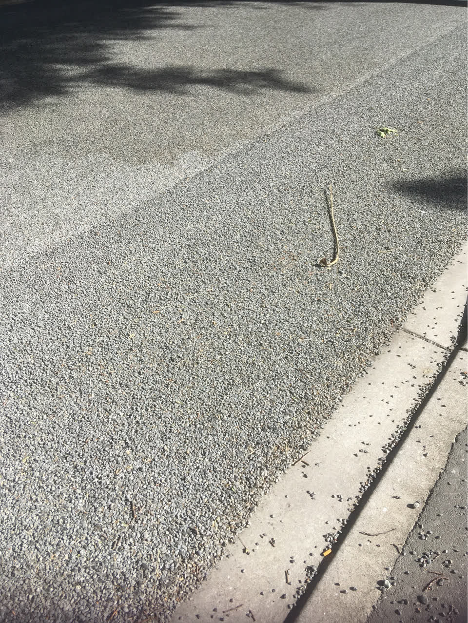 The photograph attached to this roading/streets report