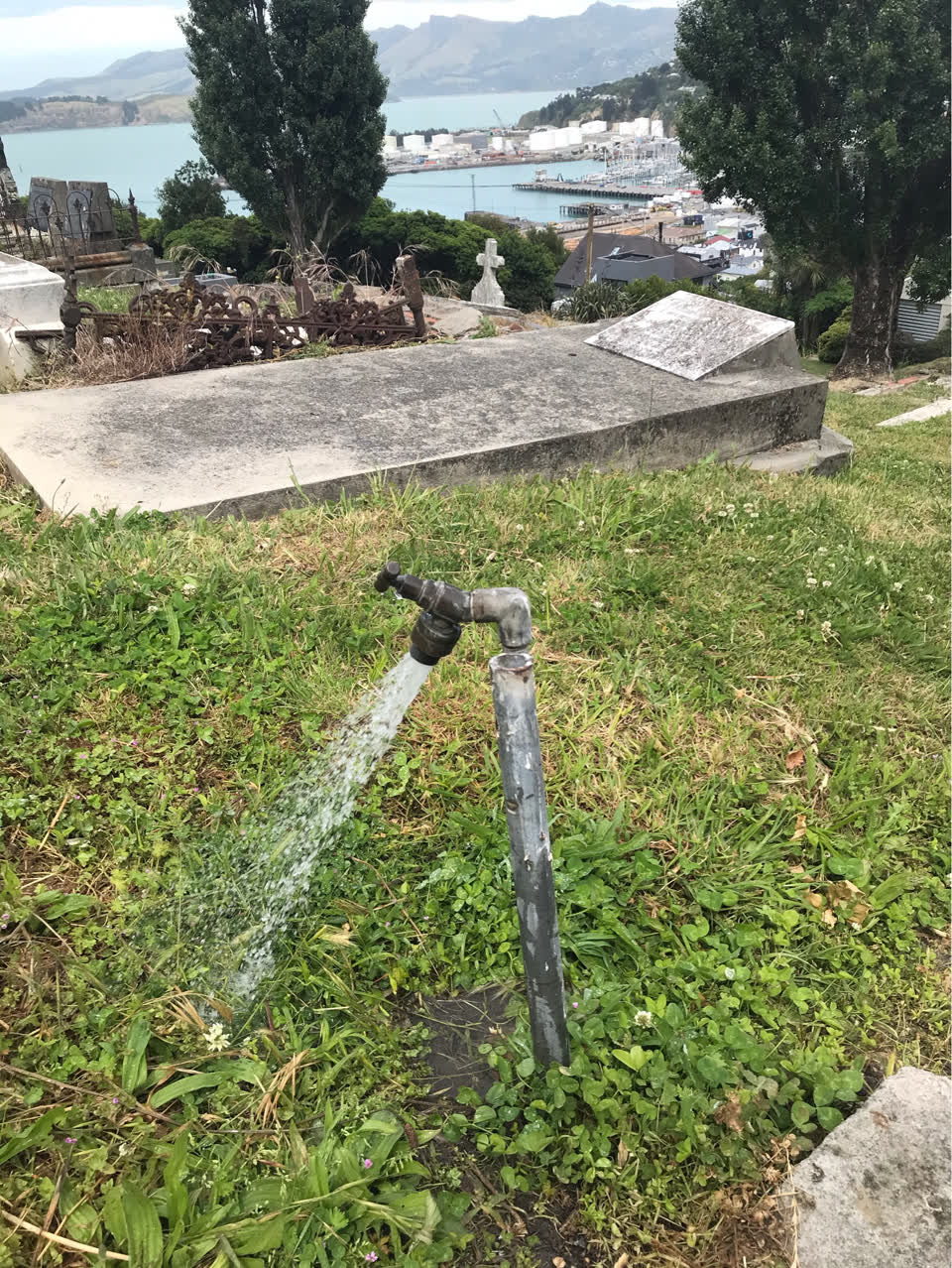 The photograph attached to this flooding report