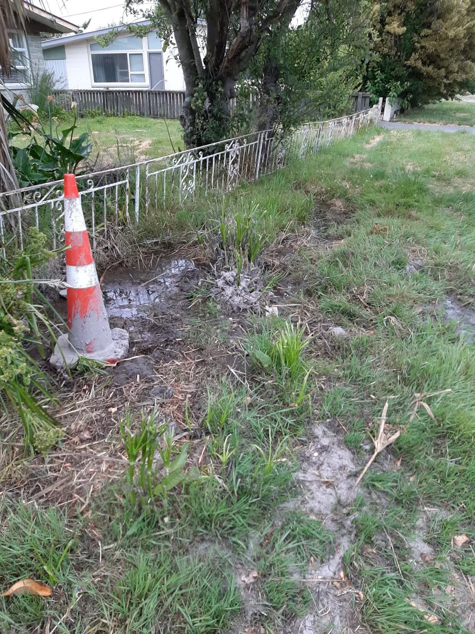 The photograph attached to this flooding report