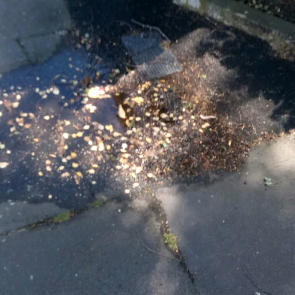 The photograph attached to this flooding report