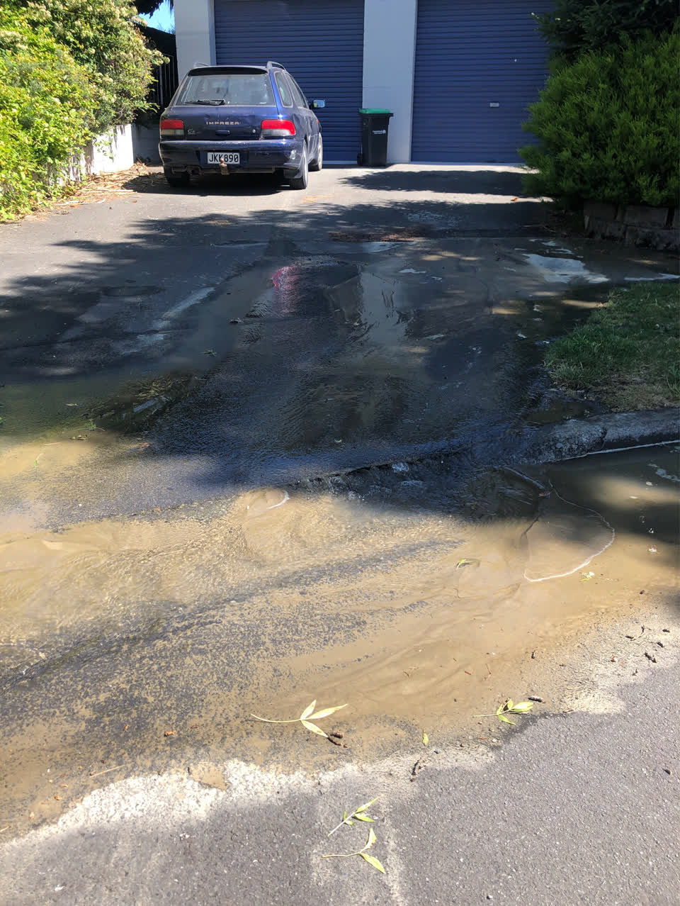 The photograph attached to this flooding report