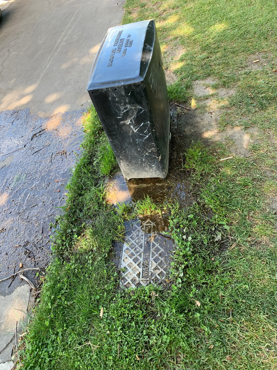 The photograph attached to this water supply report