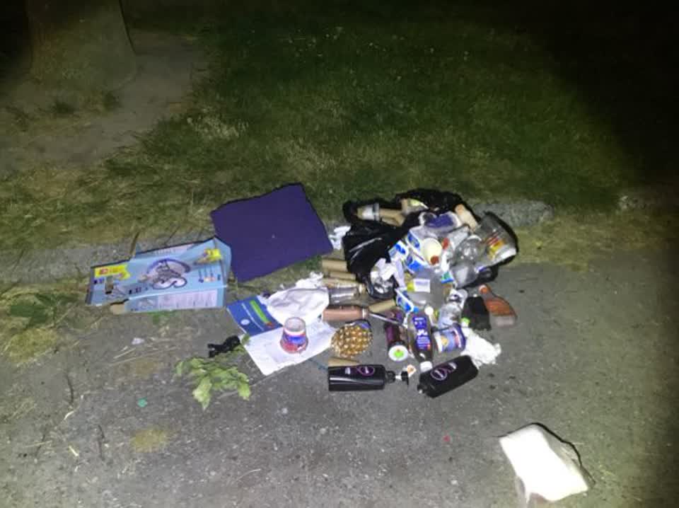 The photograph attached to this rubbish/recycling report