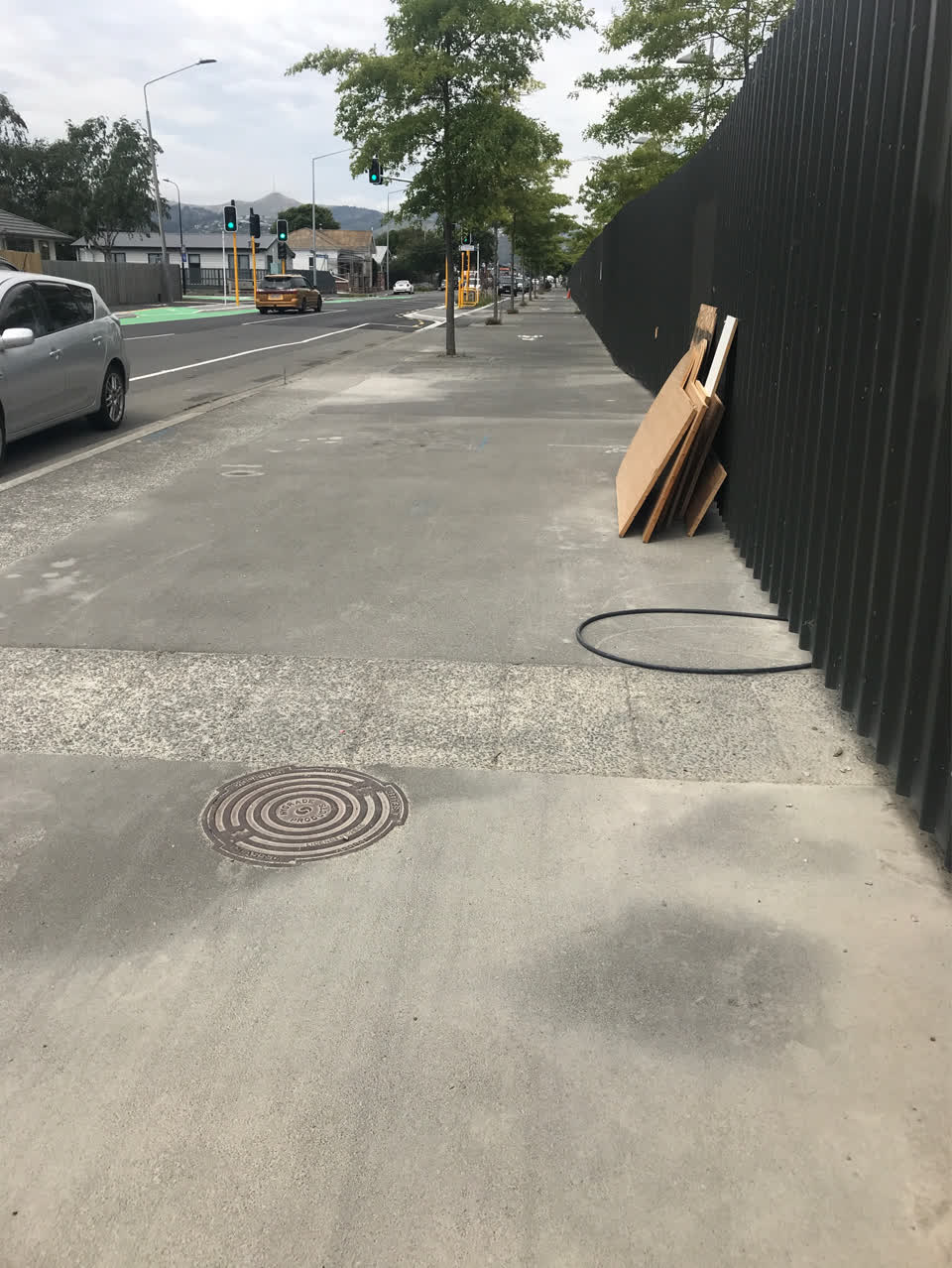 The photograph attached to this roading/streets report