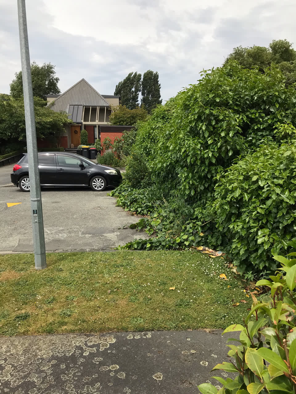 The photograph attached to this roading/streets report