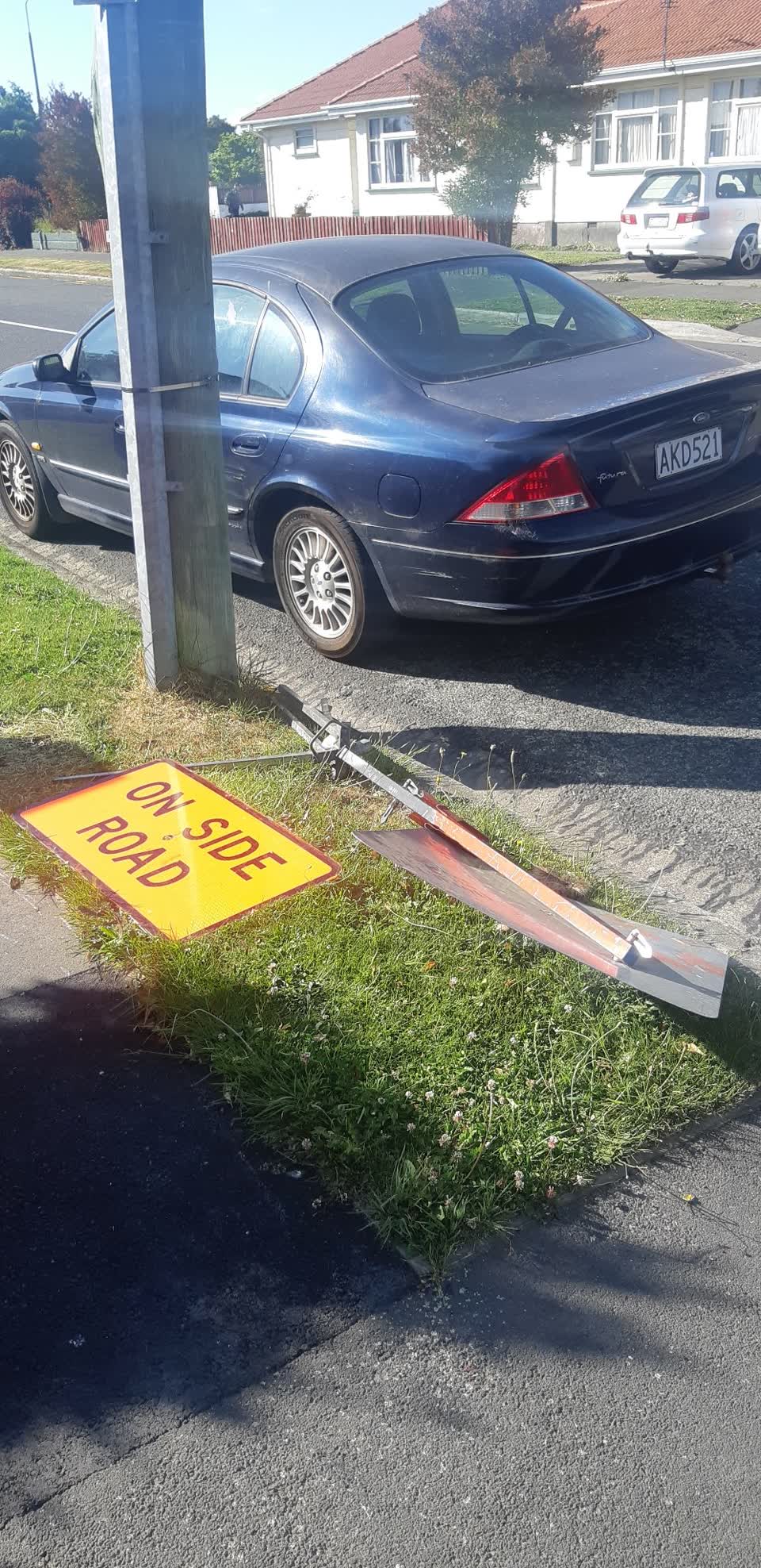 The photograph attached to this roading/streets report