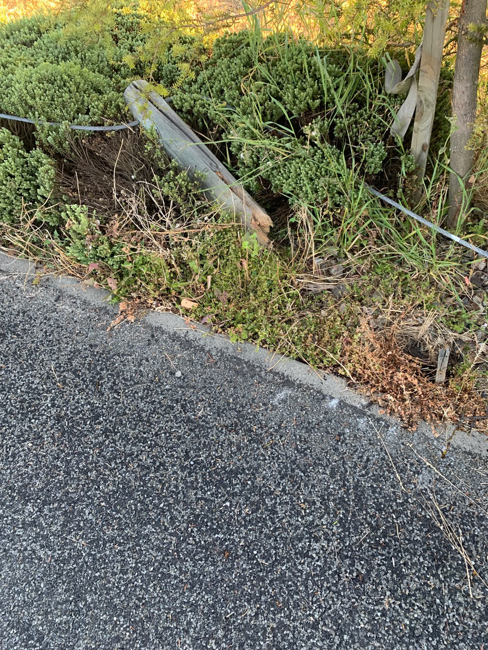 The photograph attached to this roading/streets report
