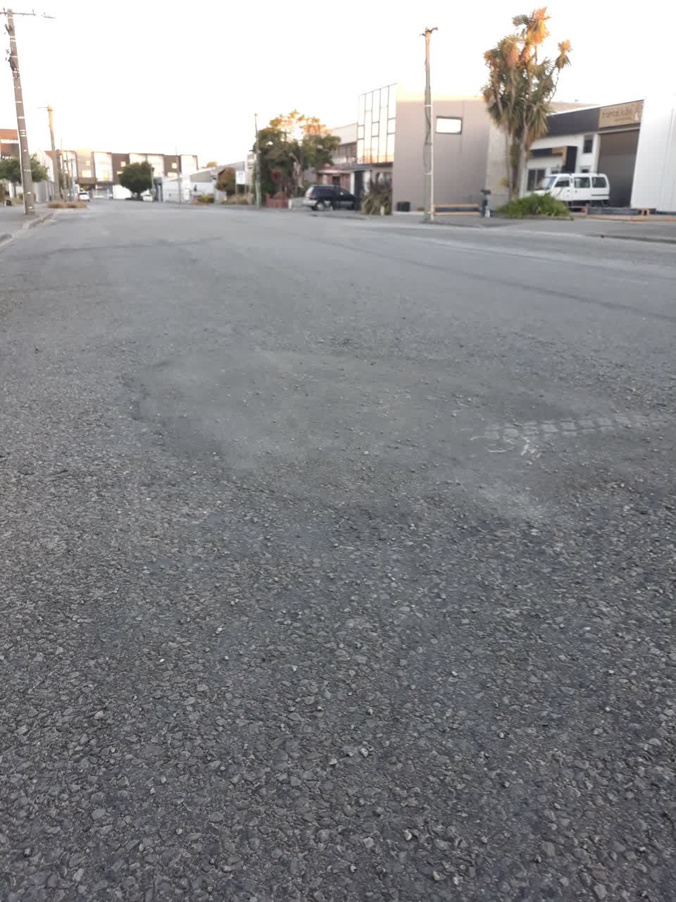 The photograph attached to this roading/streets report