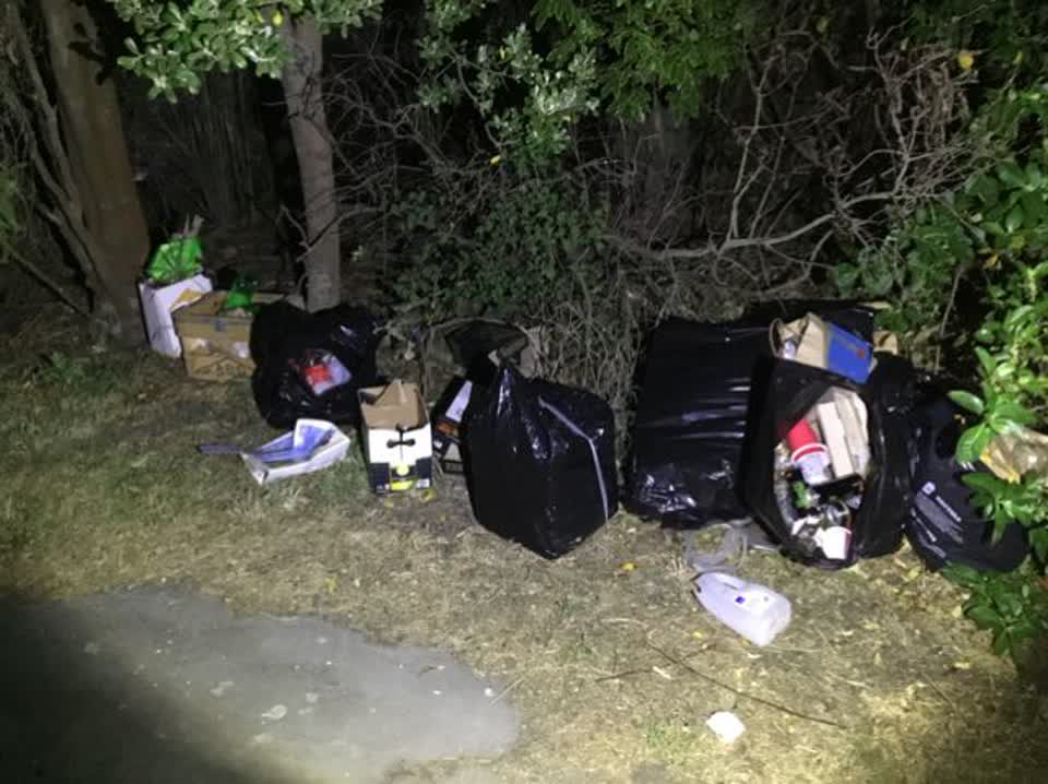 The photograph attached to this rubbish/recycling report