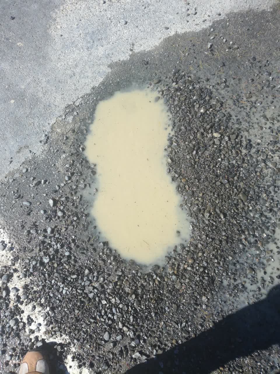 The photograph attached to this flooding report