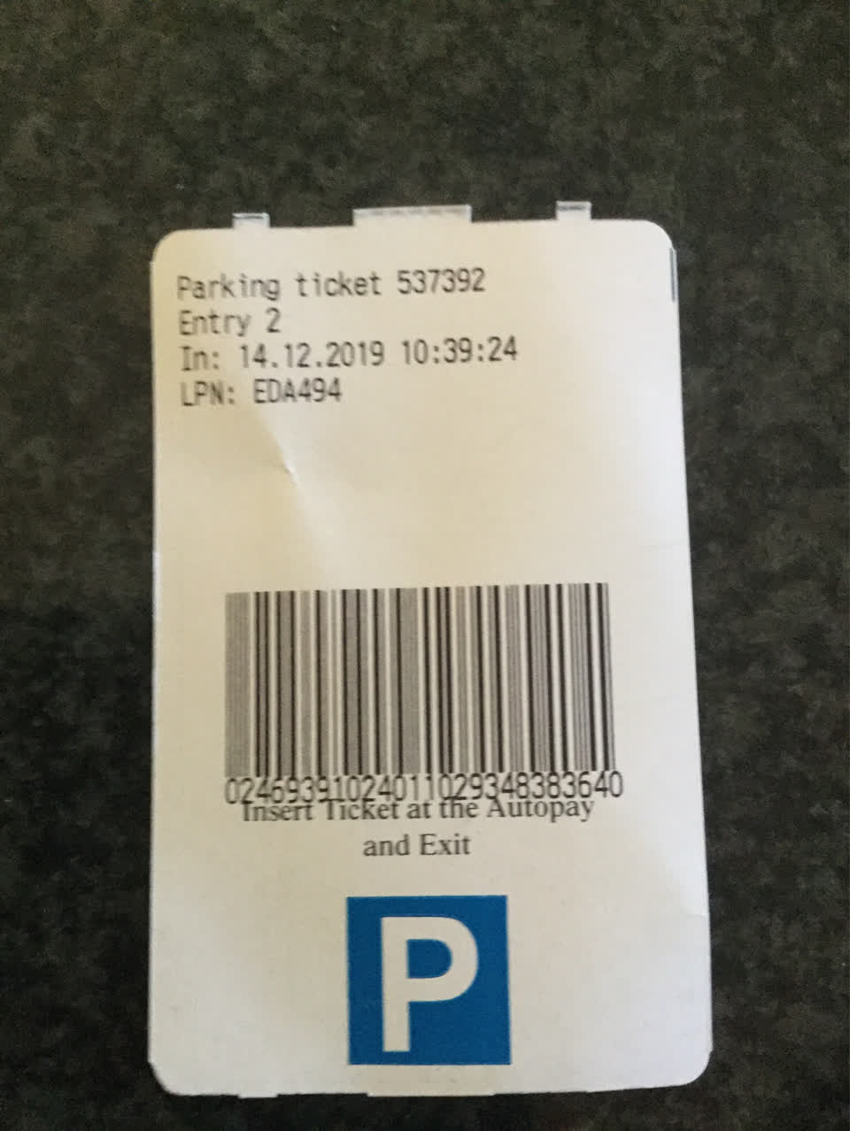 The photograph attached to this roading/streets report