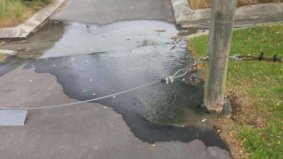 The photograph attached to this flooding report