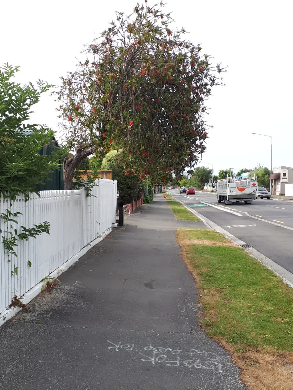 The photograph attached to this roading/streets report