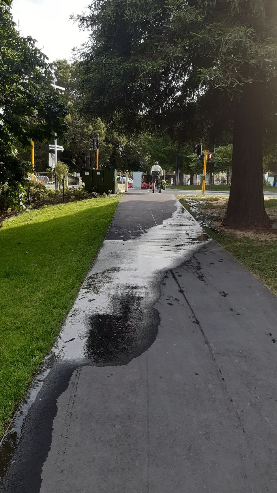 The photograph attached to this wastewater/stormwater report