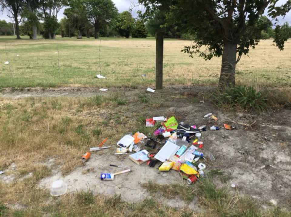 The photograph attached to this rubbish/recycling report