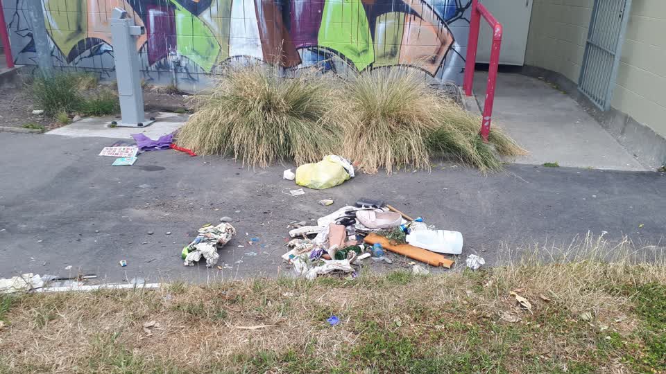The photograph attached to this rubbish/recycling report