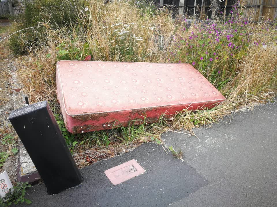 The photograph attached to this rubbish/recycling report